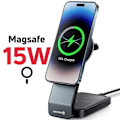 Miniatyrbild 3 av 5: 23W MagSafe Laddningsstation för iPhone, AirPods och Apple Watch Swissten Black Svart