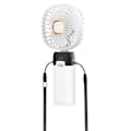 Miniatyrbild 2 av 5: Mini Bärbar Fläkt Justerbar 90° LED Display Fyrkantig Design LinQ Vit Vit