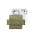 Miniatyrbild 1 av 4: Mini-väska för AirPods Pro 1 / Pro 2 Modell Flo Texturerat Krokodil med Karbinhake IDEAL OF SWEDEN Grön Grön