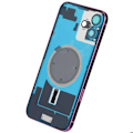 Pikkukuva 1 / 4: iPhone 16 Plus -vararunko vaaleanpunaisella takalasilla Rosa