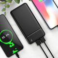 Miniatyrbillede 4 af 4: 10000mAh backup batteri 2 USB 2.4A udgange Kompakt og let Maxlife Sort
