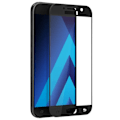 Miniatyrbillede 3 af 4: Beskyttelsesfilm - AVIZAR - Galaxy A5 2017 - Tempereret glas 9H - Sort kant - Ultra-holdbar Svart