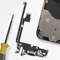 Miniatyrbillede 4 af 4: Lyn- og mikroopladningsstik til iPhone 12 Pro Max Sort Svart
