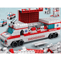 Miniatyrbillede 3 af 3: Byggelegetøj 6 i 1 Ambulance Køretøjer 1000 Samlesætter Multicolor Svart