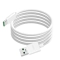 Miniatyrbillede 2 af 5: USB til USB-C ladekabel - OPPO - DL129 - 65W - SuperVOOC - 1m Vit