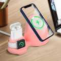 Miniatyrbild 3 av 4: Supportkontor 3 i 1 - AVIZAR - MagSafe - Rosa - Vinkel 35° - Halkfri silikon Rosa