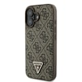 Miniatyrbild 4 av 6: Fodral till iPhone 16 - Guess Läder Metalllogotyp Metalllogotyp Rhinestone Crossbody (GUHCP16SP4TDSCPW) - Brun