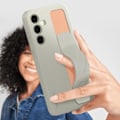 Pikkukuva 3 / 6: Kotelo Samsung Galaxy A55 Handle Grip Kickstand Tuki Samsung Harmaa Grå