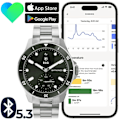 Miniatyrbillede 6 af 6: Montre Connectée ScanWatch Nova Suivi Santé Autonomie 30j Étanche 100m Withings Vert Grön