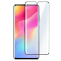 Miniatyrbild 2 av 4: Film skärm - AVIZAR - Xiaomi Mi Note 10 Lite - Härdat glas 9H - Heltäckande skydd - Böjd Svart