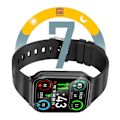 Miniatyrbillede 5 af 6: Bluetooth-smartwatch med sportsopfølgning og hændsfri opkald Akashi Sort Svart