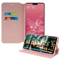 Miniatyrbillede 2 af 4: Housse - Oppo - A3 - Øko-læder - Kortlomme - Støttefunktion - Rosa Rosa
