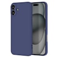 Miniatyrbillede 1 af 5: Cover til iPhone 16 Silikone mat finish Soft Touch Midnight Blue Blå