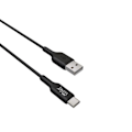 Pikkukuva 2 / 6: Lataus- ja tiedonsynkronointikaapeli USB Type-C 2.4A 1M Jaym Blackiin Svart