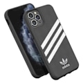 Pikkukuva 2 / 5: Suojakuori iPhone 11 Pro Max:lle Korotetut reunat 3 Stripes Adidas White/Musta
