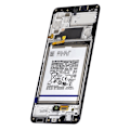 Miniatyrbillede 2 af 4: LCD-skærm - Samsung - Galaxy A32 - Original - Touchglas - Sort Svart