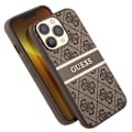 Pikkukuva 2 / 5: Suojakuori iPhone 13 Prolle, jossa on tulostus ja yksivärinen Stripe Luxury Guess Brown kastanj
