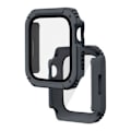 Pikkukuva 1 / 4: Täysi suoja karkaistu lasi Apple Watch Series 6 / 5 / 4 / SE 44mm harmaa Grå