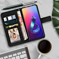 Pikkukuva 2 / 4: Folio kansi - AVIZAR - ZenFone 6 - Täysi suoja - Korttilokerot - Pehmeä kotelo Svart