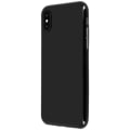 Pikkukuva 3 / 4: iPhone X / XS kuori - AVIZAR - Musta - Murtumaton silikonigeli - Matta ja kiiltävä viimeistely - Klassinen Svart