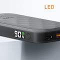 Pikkukuva 5 / 6: Ulkoakku 10000mAh 20W 2x USB-C + USB LED-näyttö Kompakti Muotoilu Xtorm Musta Svart