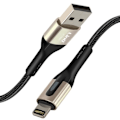 Miniatyrbild 2 av 6: USB till Lightning-kabel - LINQ - 1,2m - 3A snabbladdning - Flätad nylon - Svart Svart