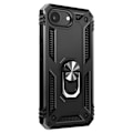 Miniatyrbild 1 av 5: Coque för iPhone 16e Hybrid RIng Stöd Magnetisk Svart Svart