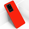 Miniatyrbillede 2 af 4: Galaxy S20 Ultra Semi-rigid Soft Touch QI-kompatibelt etui rød Rød