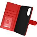 Miniatyrbillede 2 af 5: Cover til Oppo A78 - AVIZAR - Videostøtte - Pung - Rød imiteret læder Röd
