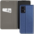 Miniatyrbild 2 av 5: Etui för Motorola Moto G35 Klämma Kortficka och Video Ställ Blå Natt Blå