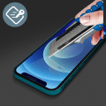 Pikkukuva 3 / 4: Suojakalvo - FORCE GLASS - iPhone 12 Mini - Orgaaninen lasi - Iskunkestävä - Tahrankestävä Svart