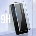 Miniatyrbillede 2 af 4: Hærdet glas til OnePlus 11 9H Hårdhed Total beskyttelse Sort omrids