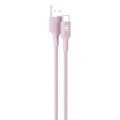 Miniatyrbillede 2 af 5: USB-A til USB-C FastCharge 15W 3A i vævet nylon 1.2m BigBen Connected Rosa Rosa