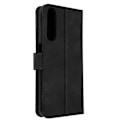 Miniatyrbillede 2 af 5: AVIZAR Pung-etui til HTC Desire 22 Pro - Sort - Videounderstøttelsesfunktion - Magnetisk fane Svart