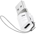 Miniatyrbild 1 av 5: USB-C hona till USB hane OTG-adapter Laddningsdataöverföring XO Vit