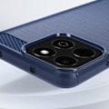Miniatyrbillede 3 af 5: Coque til Honor 200 Smart Silikone Design i Børstet Kul Sort Blå Natt Blå