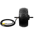 Miniatyrbillede 2 af 4: Forhjulsmotor til Zero 8X Elektrisk Løbehjul med Original Zero Sort Oppustelig Dæk Svart