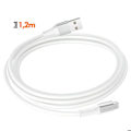 Miniatyrbillede 4 af 5: USB til USB-C opladerkabel 36W Hurtigopladning Længde 1.2m LinQ Hvid Vit