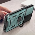 Miniatyrbillede 4 af 6: Taske til Oppo A58 - AVIZAR - Bleggrøn - Skydekameracover - Støttering Grön