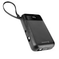 Miniatyrbillede 2 af 4: Powerbank - SWISSTEN - 20000mAh - MagSafe - Indbyggede USB-C og iPhone-kabler - LCD-skærm Svart