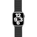 Miniatyrbild 2 av 2: Armbandsläder - BIGBEN CONNECTED - Apple Watch 38-40-41mm - Brun - Magnetisk stängning - Fullnarvigt läder Svart