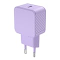Miniatyrbillede 1 af 3: Strømforsyning - BigBen - USB-C oplader 20W - Power Delivery - Lilla - Intelligent beskyttelse Lila