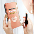 Miniatyrbillede 3 af 6: Crossbody etui til Samsung A54 5G - Pung med lynlås - Abrikos Crush Aprikoscrush