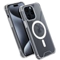 Miniatyrbillede 2 af 5: Etui - AVIZAR - iPhone 15 Pro Max - Silikone Gel - Forstærkede hjørner - Gennemsigtig Transparent