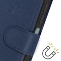 Miniatyrbillede 4 af 6: Taske til Oppo A79 Håndledsrem Flip Wallet Stand Midnight Blue Blå