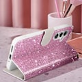 Pikkukuva 4 / 5: Suojakuori Samsung Galaxy A54 5G Glitter Disco Wallet Video Support Pink Rosa