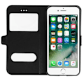 Pikkukuva 3 / 4: iPhone 7 / iPhone 8 Double Window Case Silikonigeelikotelo - musta