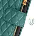 Miniatyrbild 4 av 6: Fodral till Samsung Galaxy S24 Plånbok Handledsrem Quilted Design Duck Blue