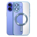 Pikkukuva 1 / 6: MagSafe Case - AVIZAR - iPhone 16 Plus - Joustava geelisilikoni - Täysi suoja - Vaaleansininen Blå