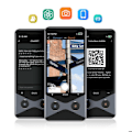Miniatyrbillede 3 af 5: Offline AI oversætter 2-i-1 Telefon 4G Nano SIM 137 sprog Sort Svart